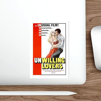 UNWILLING LOVERS 1977 Movie Poster STICKER Vinyl Die-Cut Decal-The Sticker Space