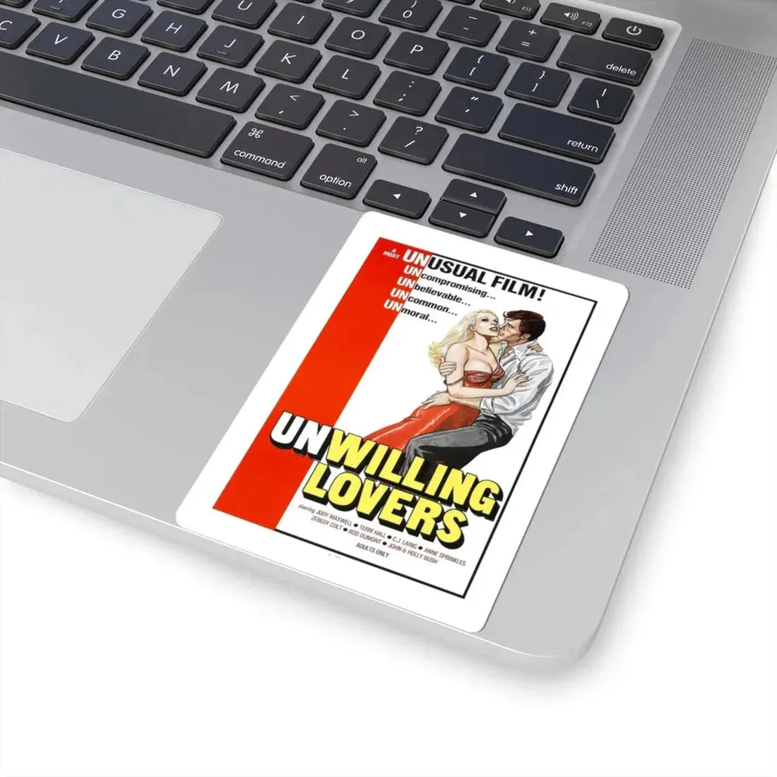 UNWILLING LOVERS 1977 Movie Poster - STICKER Vinyl Kiss-Cut Decal - The Sticker Space