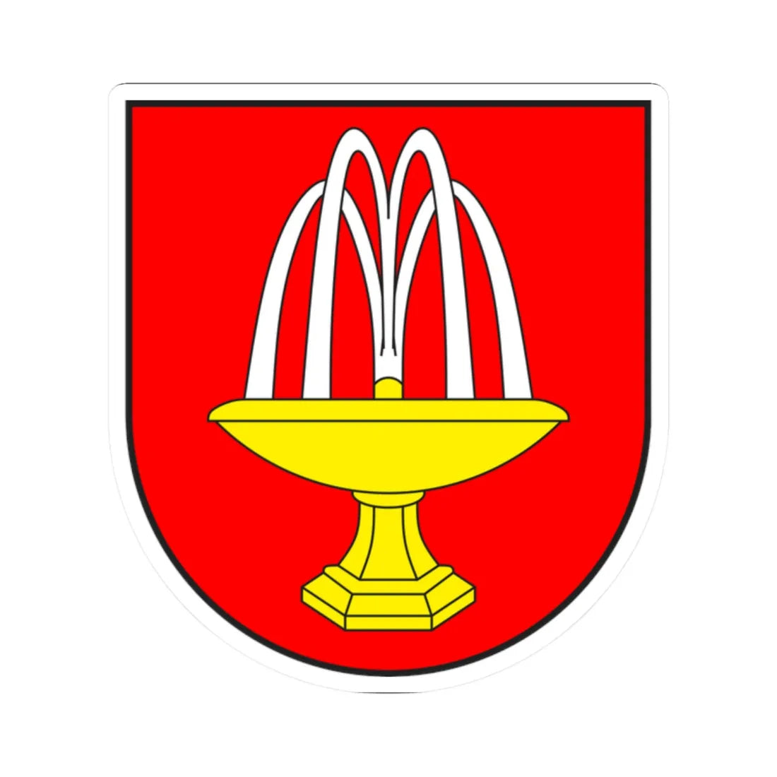 Uors-Peiden wappen (Switzerland) (Coat of Arms) STICKER Vinyl Kiss-Cut Decal 2 Inch White - The Sticker Space