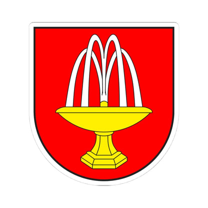 Uors-Peiden wappen (Switzerland) (Coat of Arms) STICKER Vinyl Kiss-Cut Decal 4 Inch White - The Sticker Space