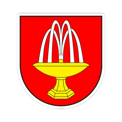 Uors-Peiden wappen (Switzerland) (Coat of Arms) STICKER Vinyl Kiss-Cut Decal 6 Inch White - The Sticker Space