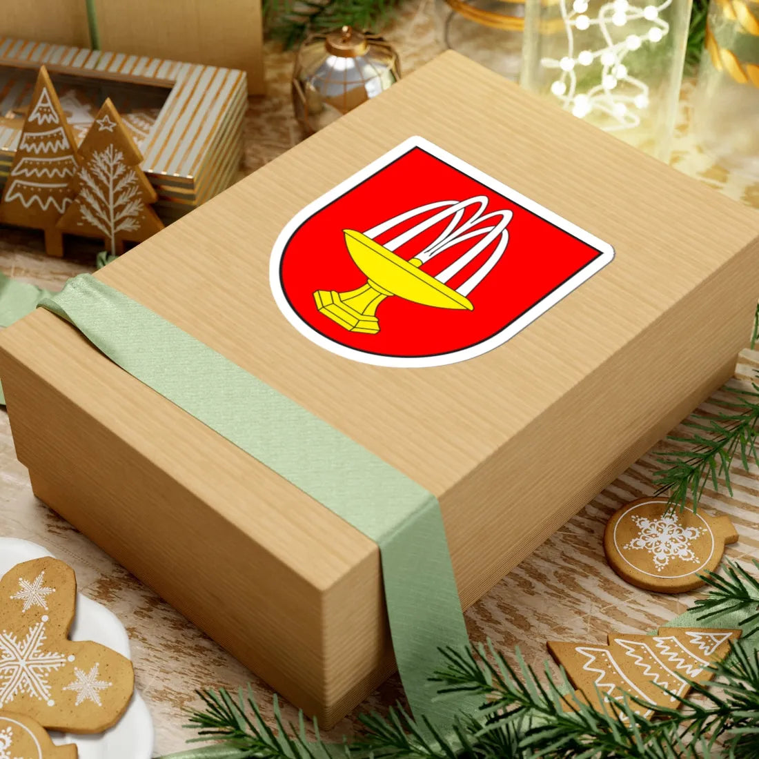 Uors-Peiden wappen (Switzerland) (Coat of Arms) STICKER Vinyl Kiss-Cut Decal - The Sticker Space