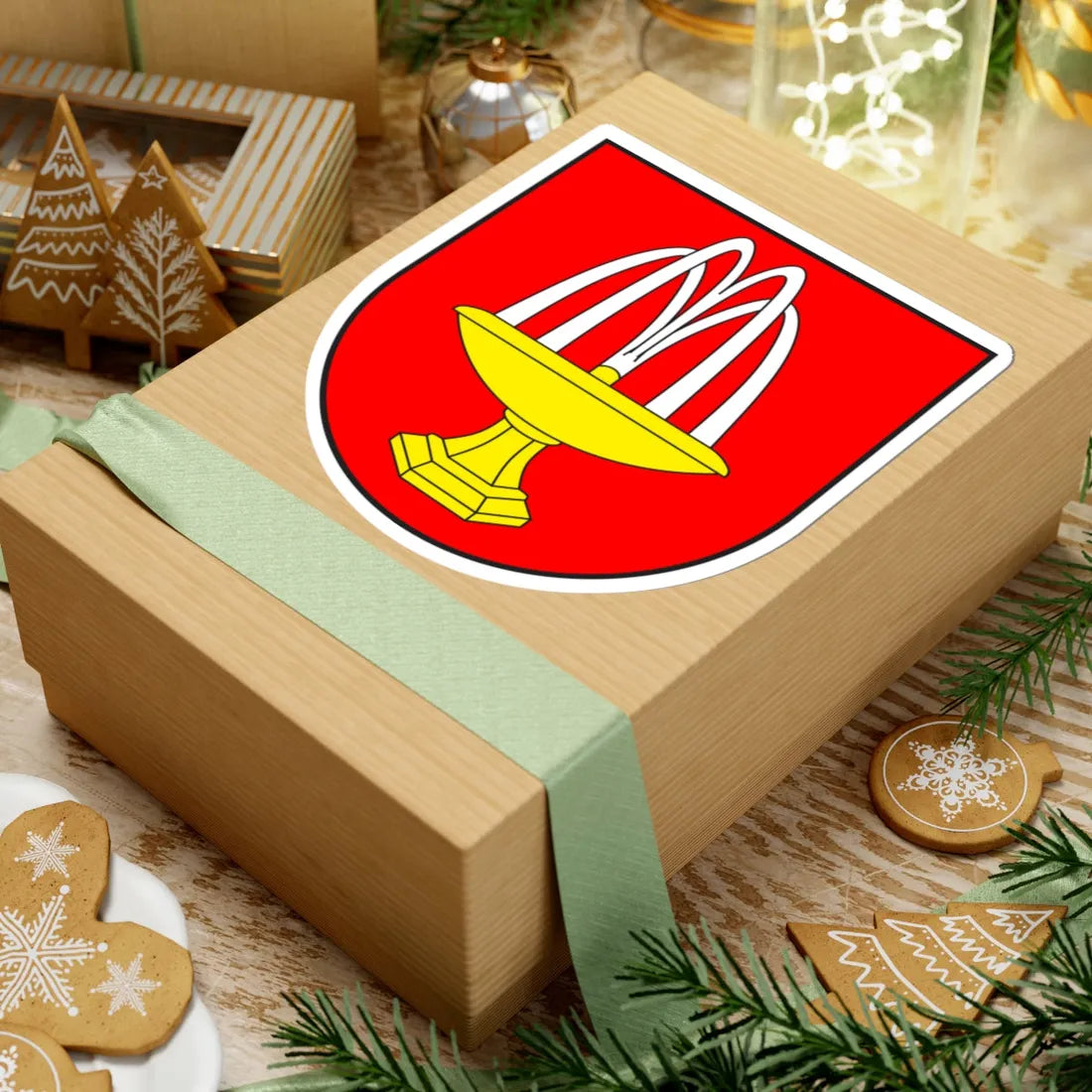 Uors-Peiden wappen (Switzerland) (Coat of Arms) STICKER Vinyl Kiss-Cut Decal - The Sticker Space