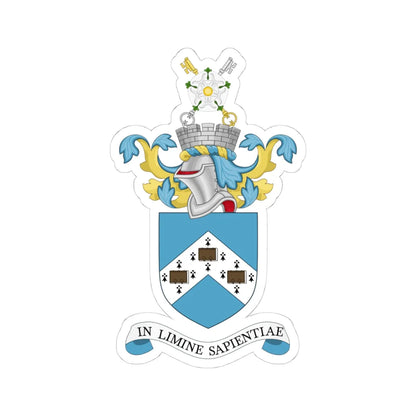 UoY CoA updated (United Kingdom) (Coat of Arms) STICKER Vinyl Kiss-Cut Decal 4 Inch White - The Sticker Space