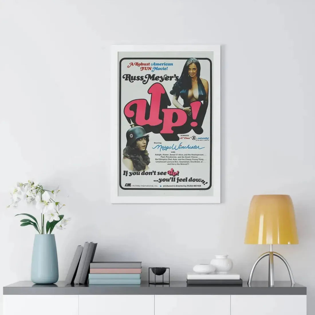 UP! 1976 - Framed Movie Poster - The Sticker Space