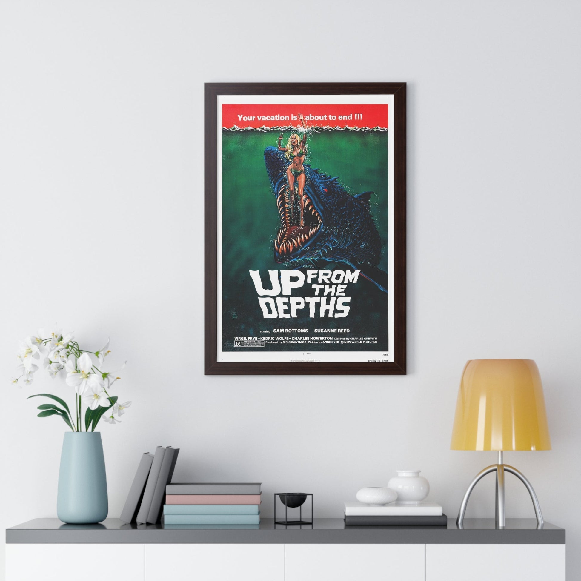 UP FROM THE DEPTHS 1979 - Framed Movie Poster-The Sticker Space