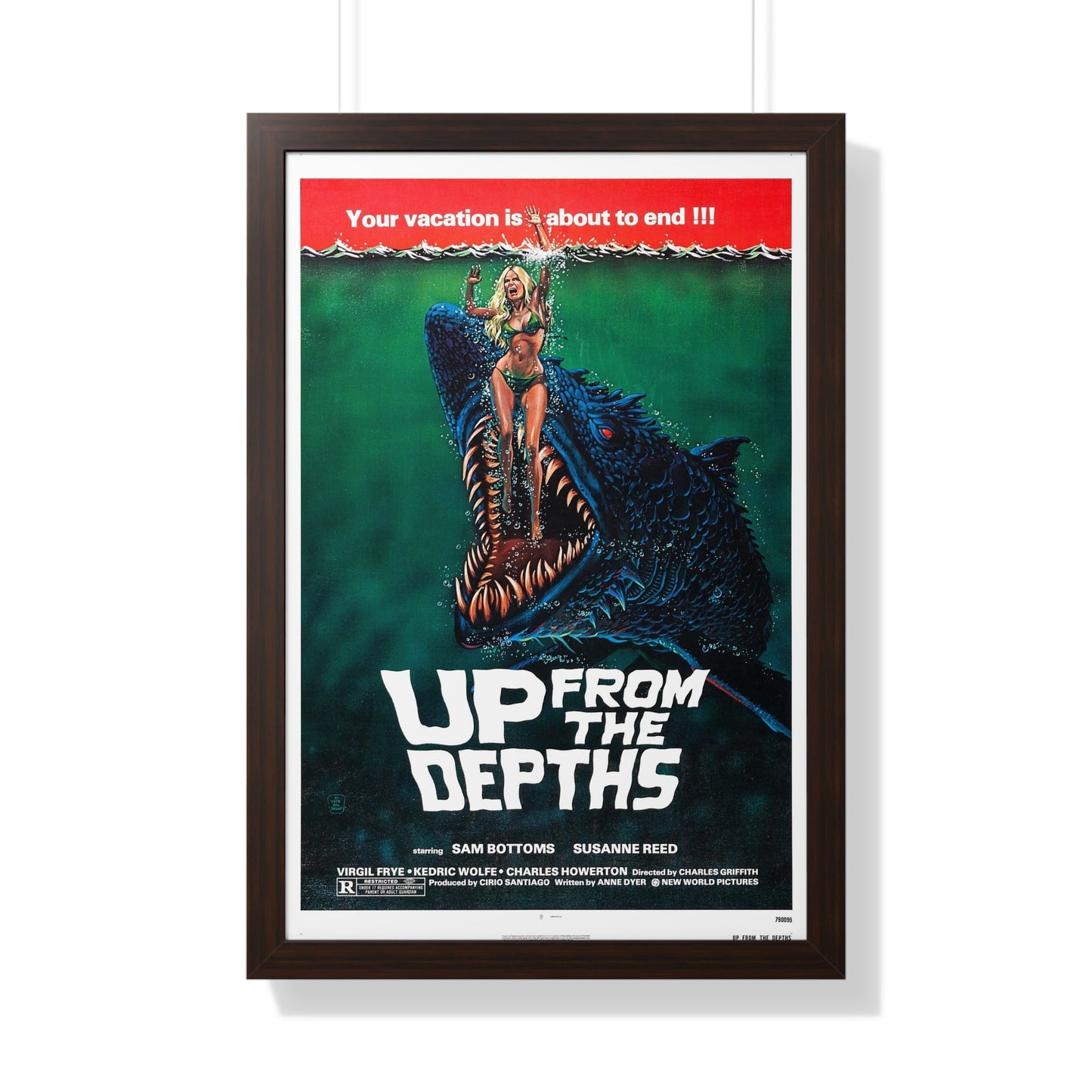 UP FROM THE DEPTHS 1979 - Framed Movie Poster-20" x 30"-The Sticker Space