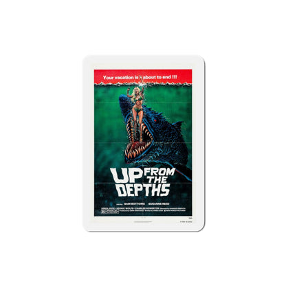 Up from the Depths 1979 Movie Poster Die-Cut Magnet-3" x 3"-The Sticker Space