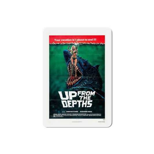 Up from the Depths 1979 Movie Poster Refrigerator Magnet 2 Inch - The Sticker Space