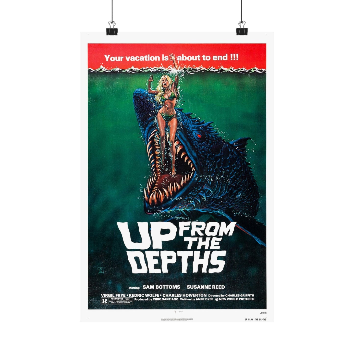 UP FROM THE DEPTHS 1979 - Paper Movie Poster-12″ x 18″-The Sticker Space