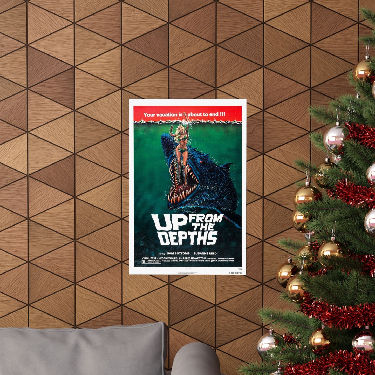 UP FROM THE DEPTHS 1979 - Paper Movie Poster-The Sticker Space