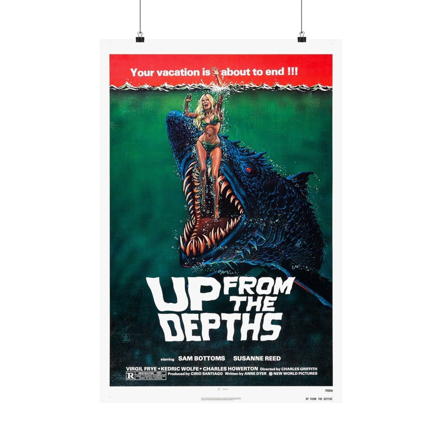 UP FROM THE DEPTHS 1979 - Paper Movie Poster-20″ x 30″-The Sticker Space