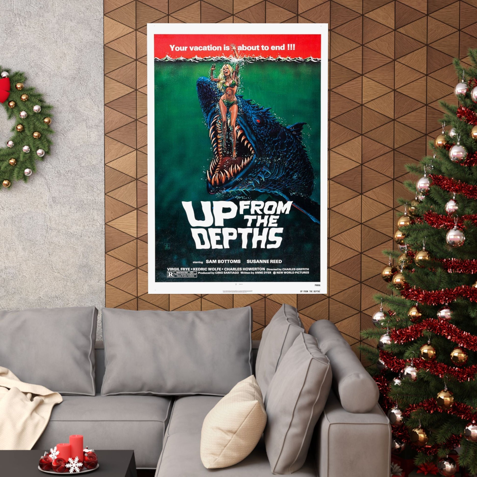 UP FROM THE DEPTHS 1979 - Paper Movie Poster-The Sticker Space