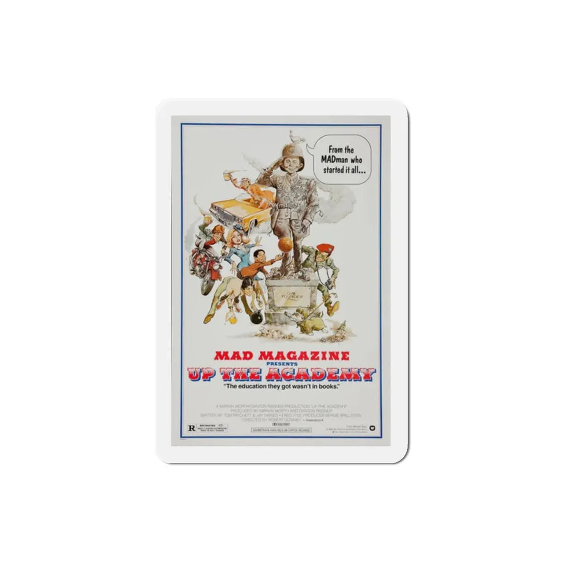 Up the Academy 1980 Movie Poster Refrigerator Magnet 2 Inch - The Sticker Space