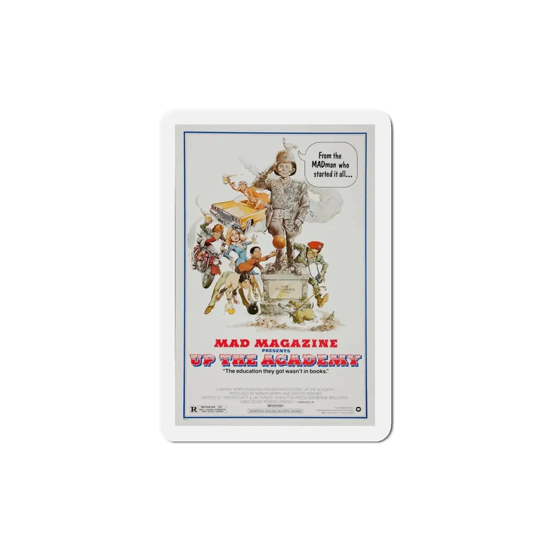 Up the Academy 1980 Movie Poster Refrigerator Magnet 4 Inch - The Sticker Space