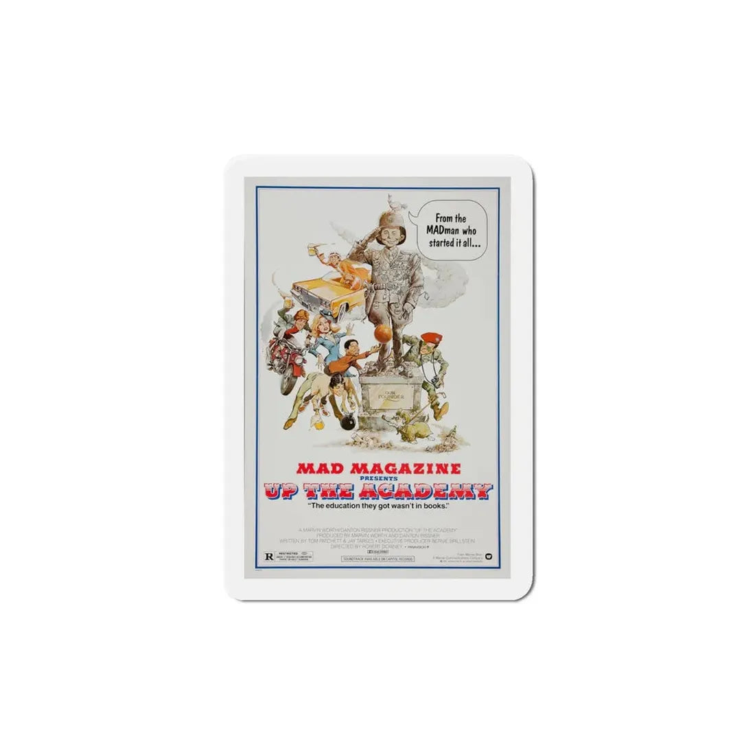 Up the Academy 1980 Movie Poster Refrigerator Magnet 6 Inch - The Sticker Space