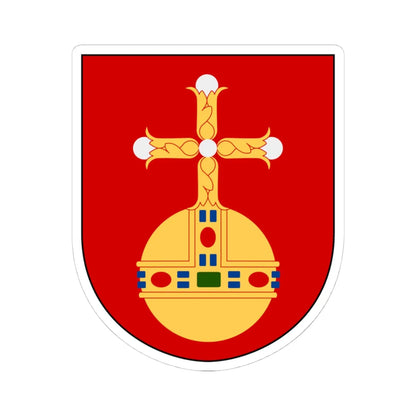 Uppland vapen (Sweden) (Coat of Arms) STICKER Vinyl Kiss-Cut Decal 4 Inch White - The Sticker Space
