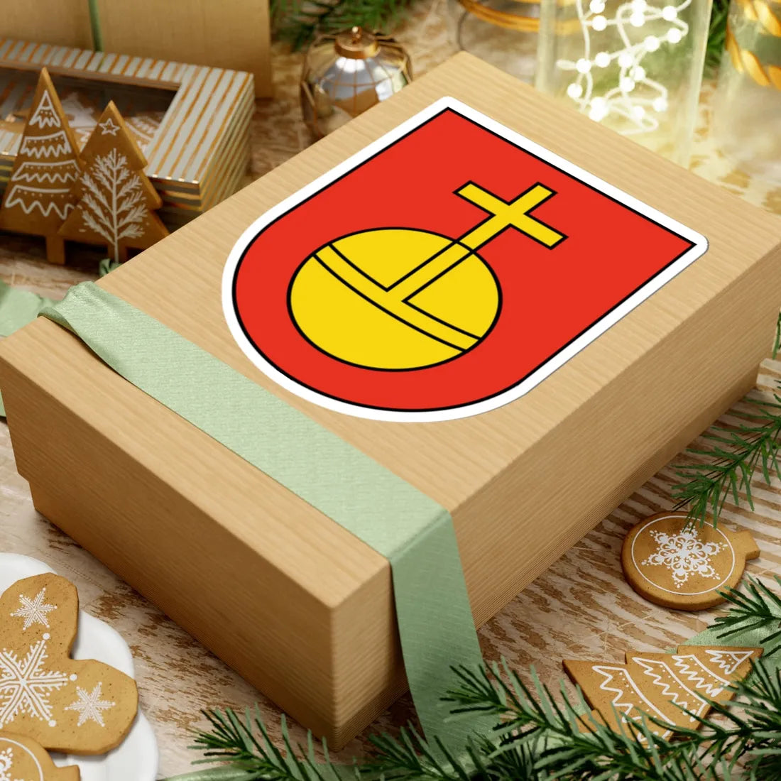 UpplandCoA (Sweden) (Coat of Arms) STICKER Vinyl Kiss-Cut Decal - The Sticker Space