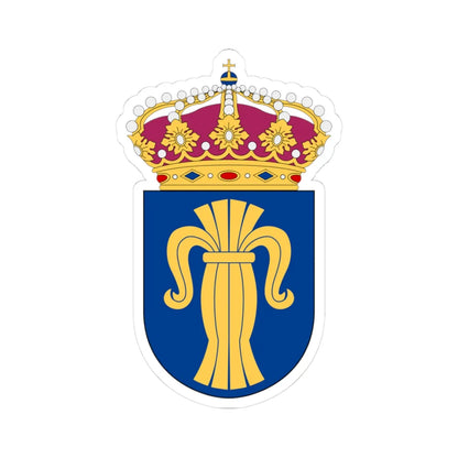 Upplands flygflottilj vapen pre1994 (Sweden) (Coat of Arms) STICKER Vinyl Kiss-Cut Decal 3 Inch White - The Sticker Space