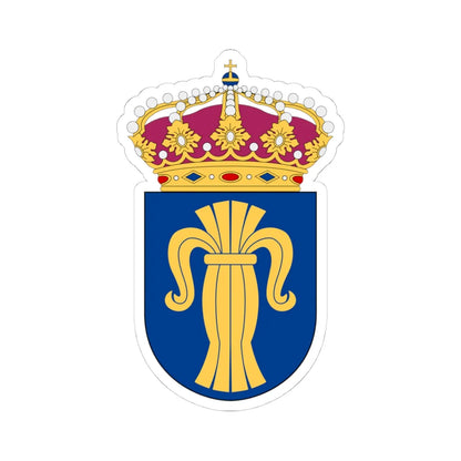 Upplands flygflottilj vapen pre1994 (Sweden) (Coat of Arms) STICKER Vinyl Kiss-Cut Decal 4 Inch White - The Sticker Space