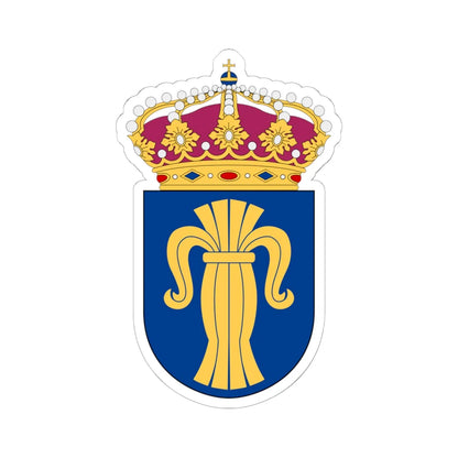 Upplands flygflottilj vapen pre1994 (Sweden) (Coat of Arms) STICKER Vinyl Kiss-Cut Decal 6 Inch White - The Sticker Space