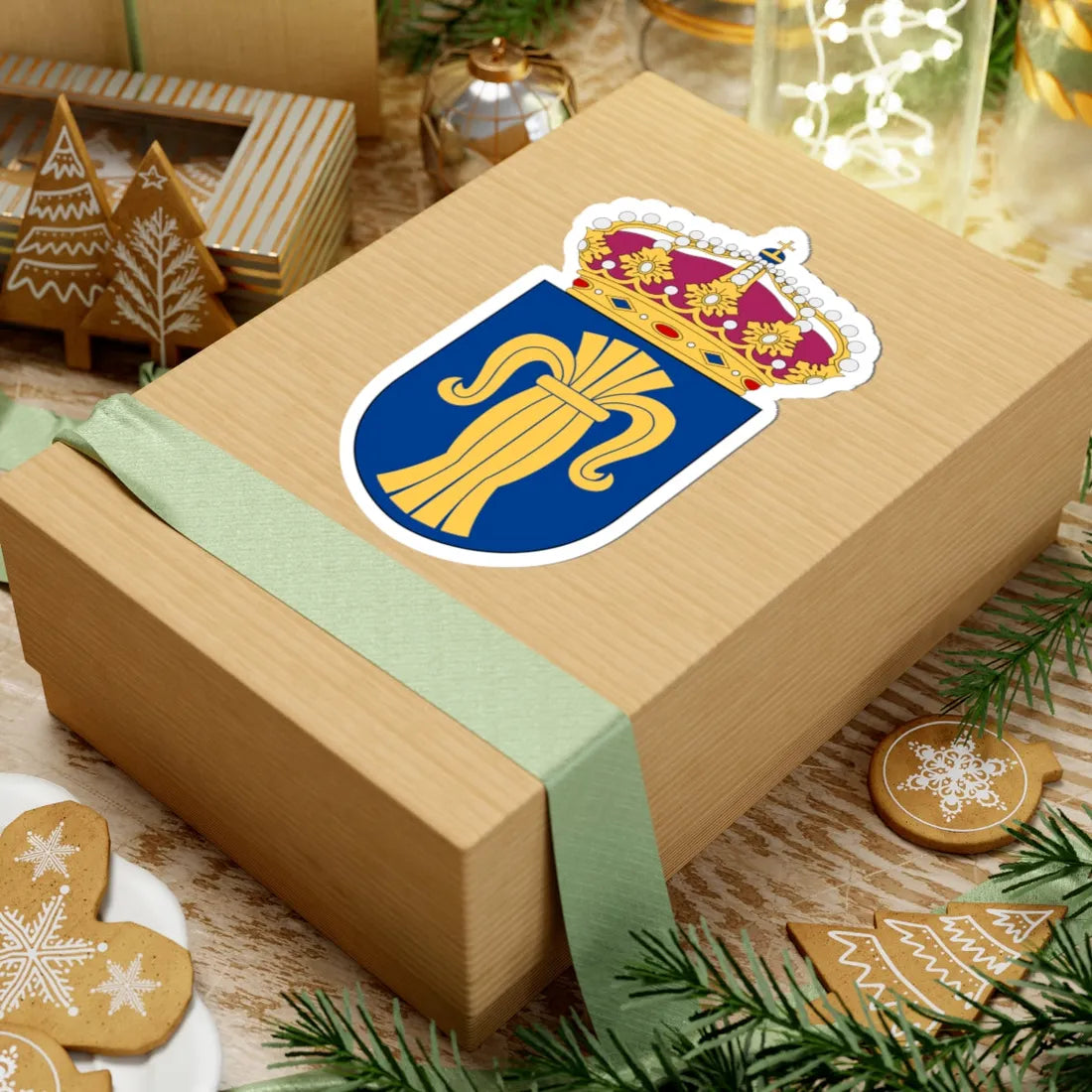 Upplands flygflottilj vapen pre1994 (Sweden) (Coat of Arms) STICKER Vinyl Kiss-Cut Decal - The Sticker Space