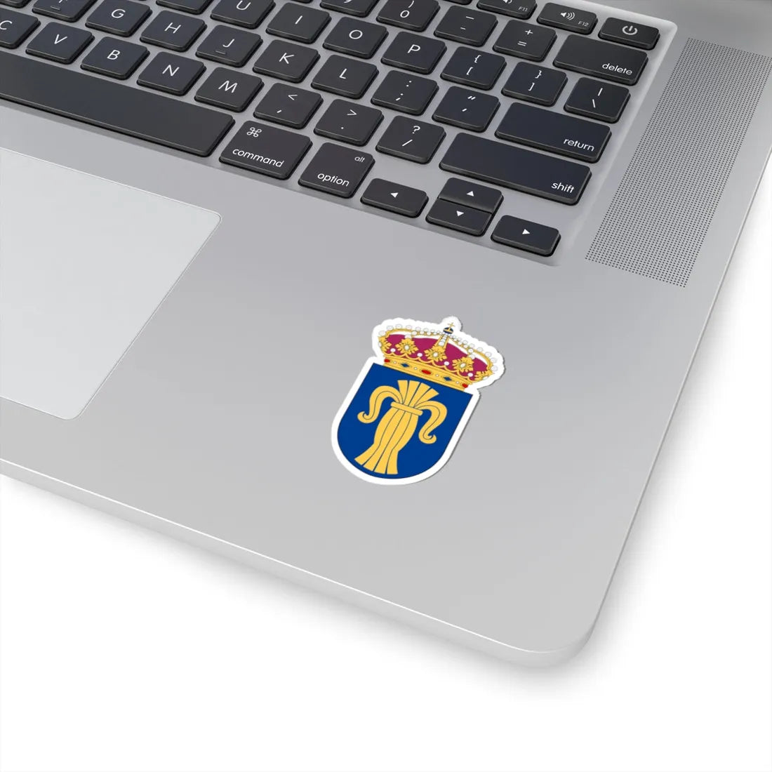 Upplands flygflottilj vapen pre1994 (Sweden) (Coat of Arms) STICKER Vinyl Kiss-Cut Decal - The Sticker Space
