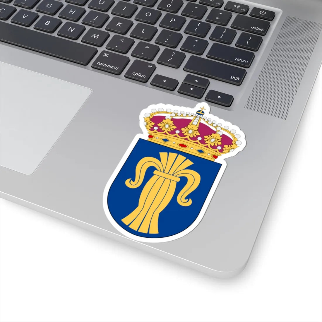 Upplands flygflottilj vapen pre1994 (Sweden) (Coat of Arms) STICKER Vinyl Kiss-Cut Decal - The Sticker Space