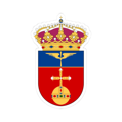 Upplands flygflottilj vapen (Sweden) (Coat of Arms) STICKER Vinyl Kiss-Cut Decal 3 Inch White - The Sticker Space