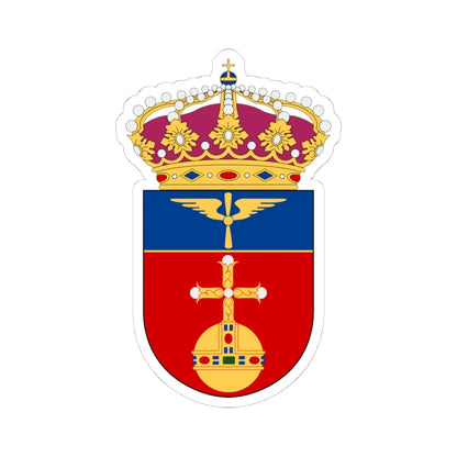 Upplands flygflottilj vapen (Sweden) (Coat of Arms) STICKER Vinyl Kiss-Cut Decal 4 Inch White - The Sticker Space