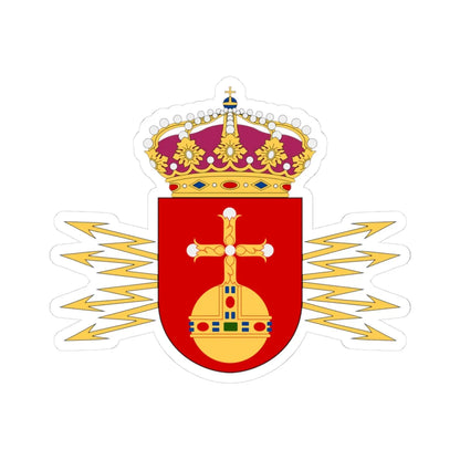 Upplands regemente vapen (Sweden) (Coat of Arms) STICKER Vinyl Kiss-Cut Decal 3 Inch White - The Sticker Space