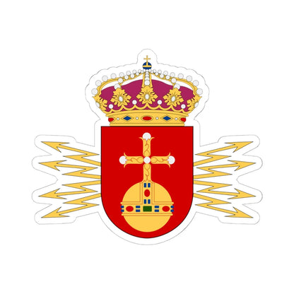 Upplands regemente vapen (Sweden) (Coat of Arms) STICKER Vinyl Kiss-Cut Decal 6 Inch White - The Sticker Space