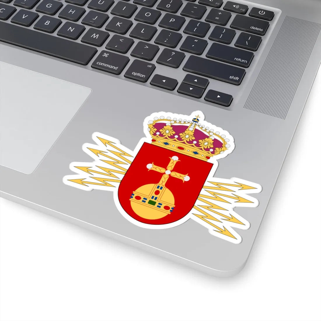 Upplands regemente vapen (Sweden) (Coat of Arms) STICKER Vinyl Kiss-Cut Decal - The Sticker Space