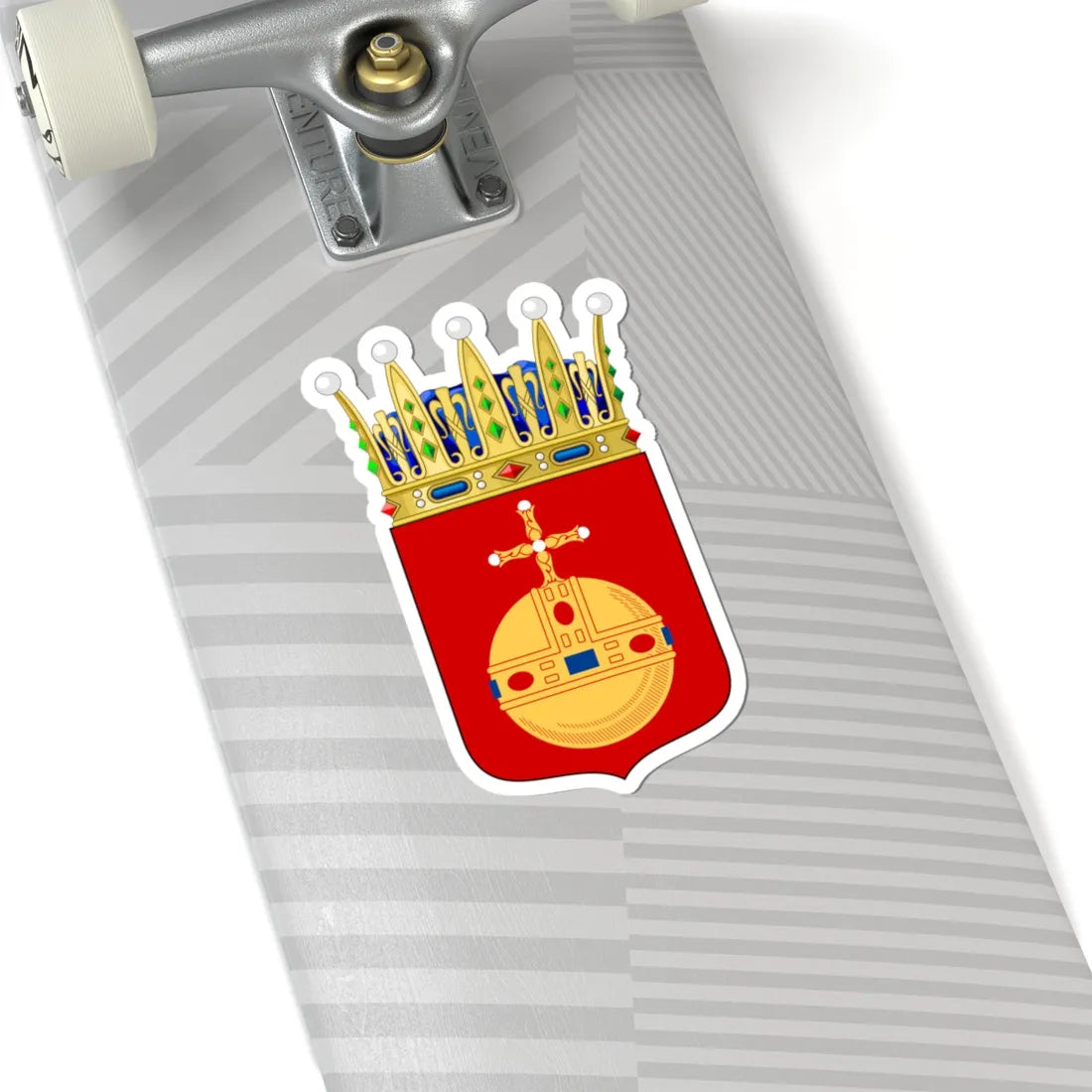 Upplands vapen crowned (Sweden) (Coat of Arms) STICKER Vinyl Kiss-Cut Decal - The Sticker Space