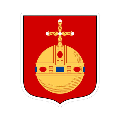Upplands vapen (Sweden) (Coat of Arms) STICKER Vinyl Kiss-Cut Decal 4 Inch White - The Sticker Space