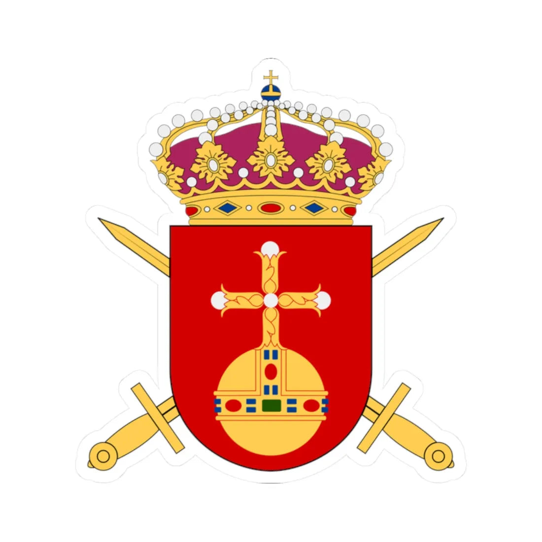 Upplandsgruppen vapen (Sweden) (Coat of Arms) STICKER Vinyl Kiss-Cut Decal 2 Inch White - The Sticker Space