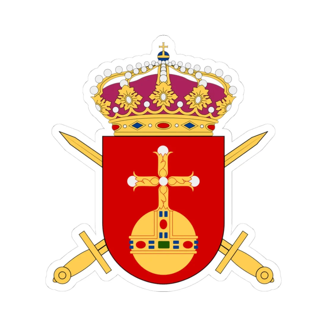 Upplandsgruppen vapen (Sweden) (Coat of Arms) STICKER Vinyl Kiss-Cut Decal 3 Inch White - The Sticker Space