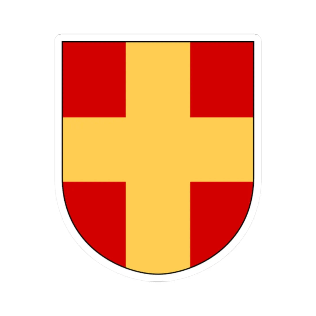 Uppsala stift vapen (Sweden) (Coat of Arms) STICKER Vinyl Kiss-Cut Decal 2 Inch White - The Sticker Space