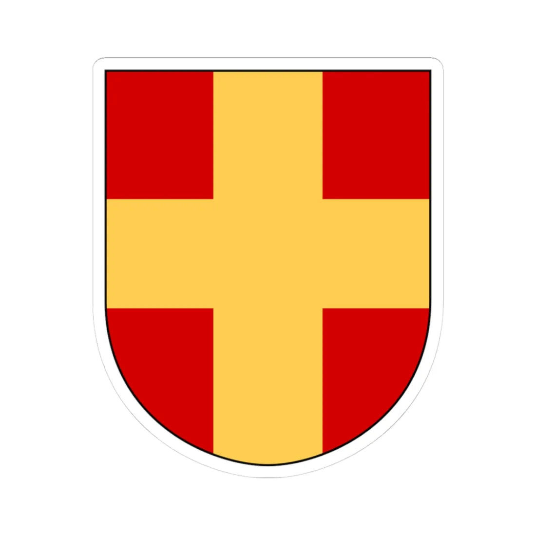 Uppsala stift vapen (Sweden) (Coat of Arms) STICKER Vinyl Kiss-Cut Decal 3 Inch White - The Sticker Space