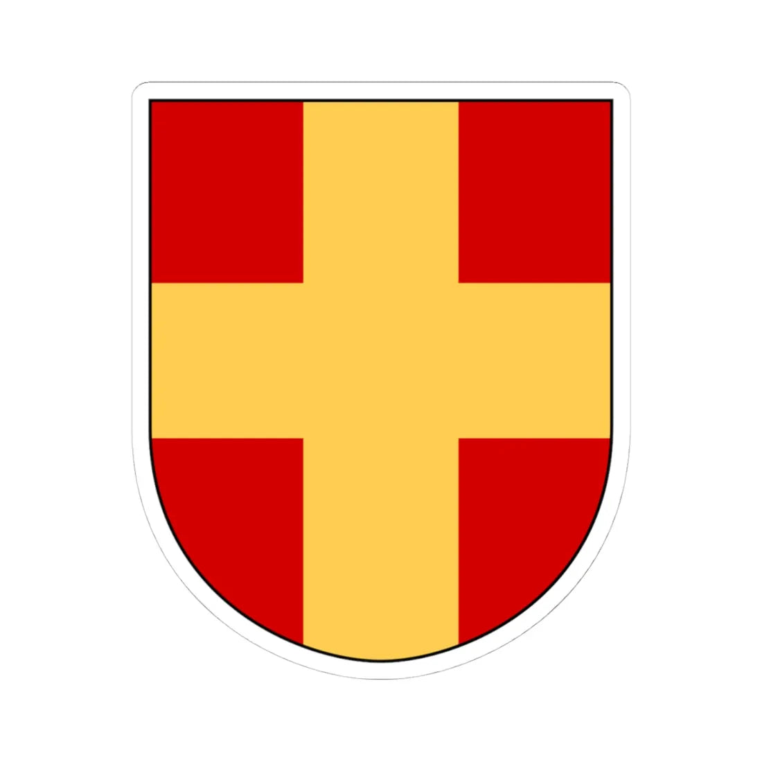 Uppsala stift vapen (Sweden) (Coat of Arms) STICKER Vinyl Kiss-Cut Decal 4 Inch White - The Sticker Space