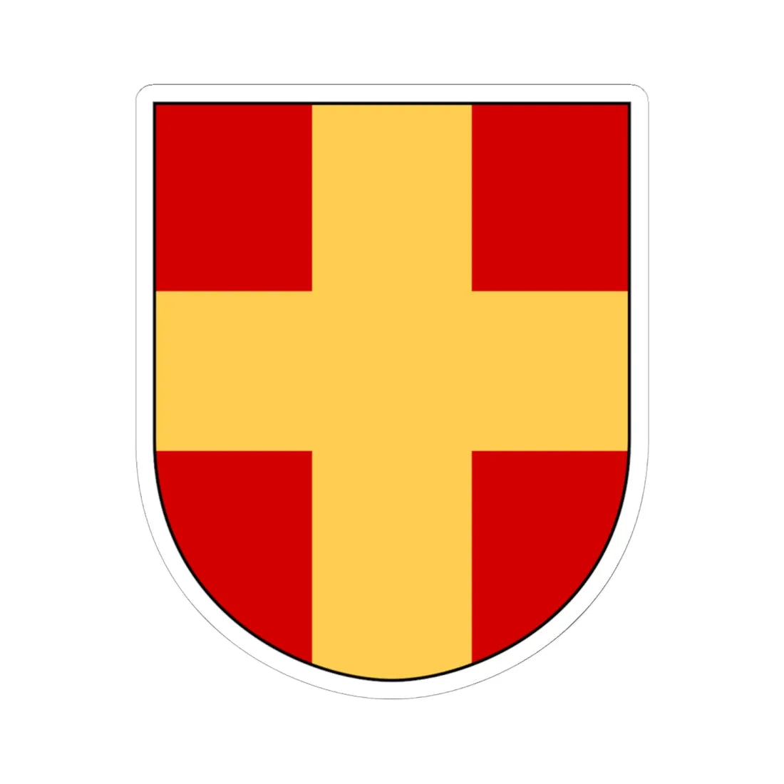 Uppsala stift vapen (Sweden) (Coat of Arms) STICKER Vinyl Kiss-Cut Decal 6 Inch White - The Sticker Space