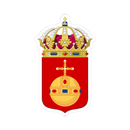 Uppsalas läns vapen (Sweden) (Coat of Arms) STICKER Vinyl Kiss-Cut Decal 3 Inch White - The Sticker Space