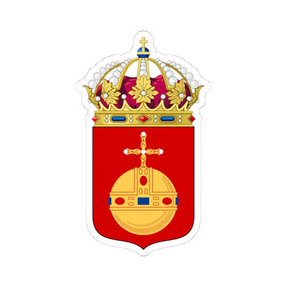 Uppsalas läns vapen (Sweden) (Coat of Arms) STICKER Vinyl Kiss-Cut Decal 4 Inch White - The Sticker Space