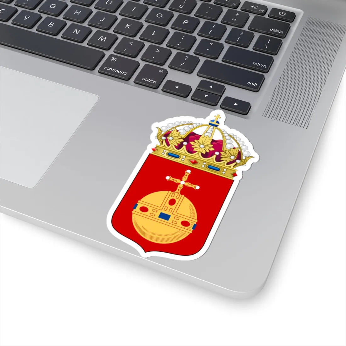 Uppsalas läns vapen (Sweden) (Coat of Arms) STICKER Vinyl Kiss-Cut Decal - The Sticker Space