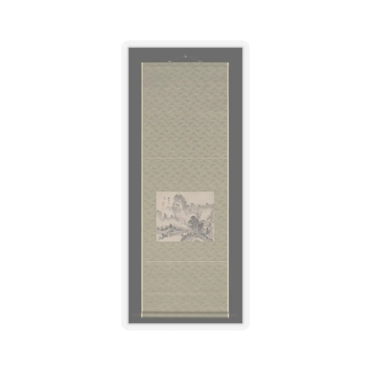Urakami (Uragami) Gyokudō - In Verdant Mountains Hoping for Snow - ca. 1794 v2 - STICKER Vinyl Kiss-Cut Decal