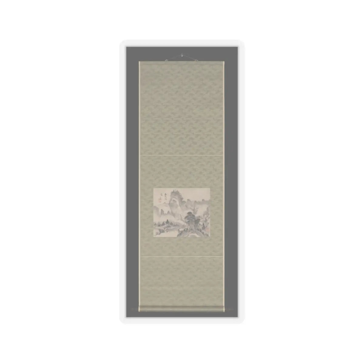 Urakami (Uragami) Gyokudō - In Verdant Mountains Hoping for Snow - ca. 1794 v2 - STICKER Vinyl Kiss-Cut Decal