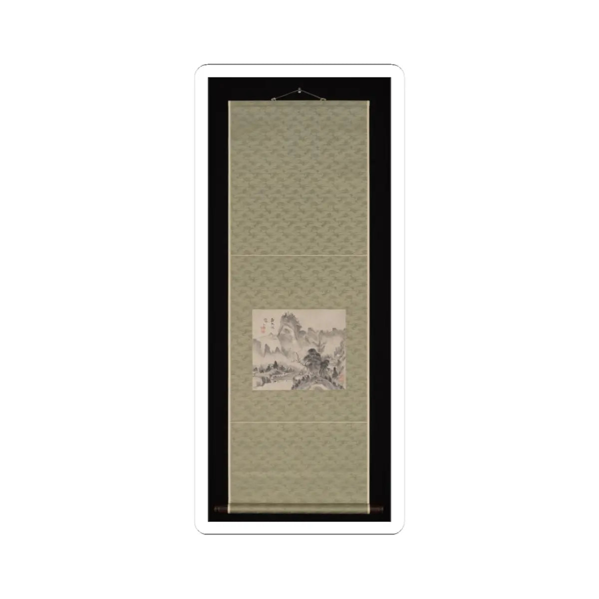 Urakami (Uragami) Gyokudō - In Verdant Mountains Hoping for Snow - ca. 1794 v2 - STICKER Vinyl Kiss-Cut Decal