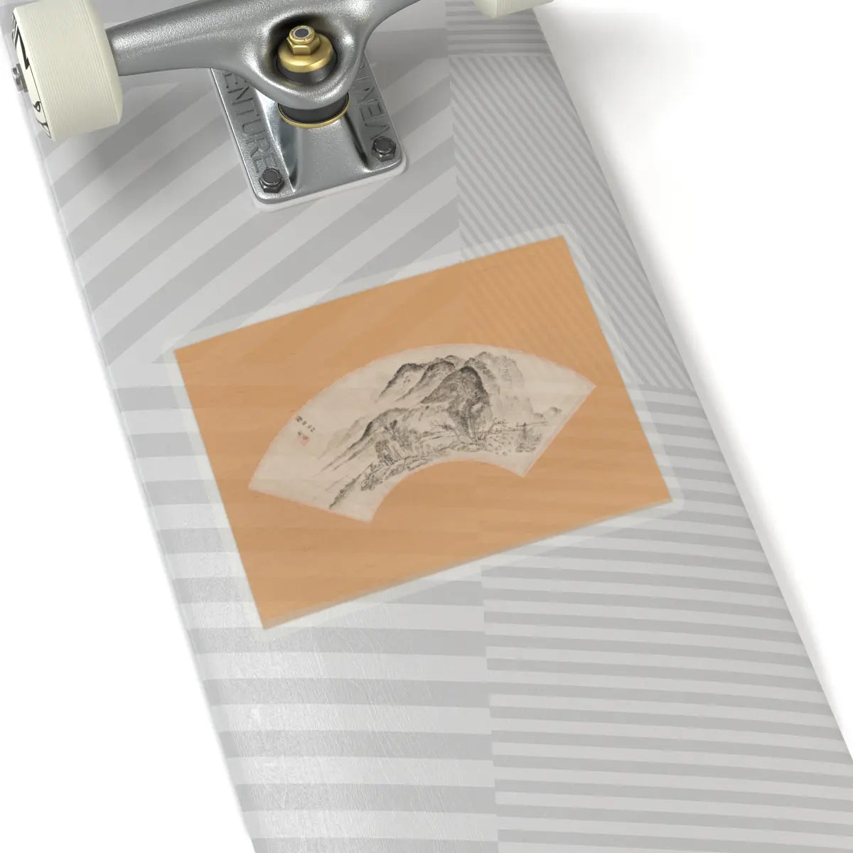 Urakami (Uragami) Gyokudō - Lingering Rain over Half the Village - ca. 1815–20 v1 - STICKER Vinyl Kiss-Cut Decal