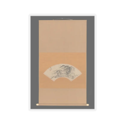 Urakami (Uragami) Gyokudō - Lingering Rain over Half the Village - ca. 1815–20 v2 - STICKER Vinyl Kiss-Cut Decal