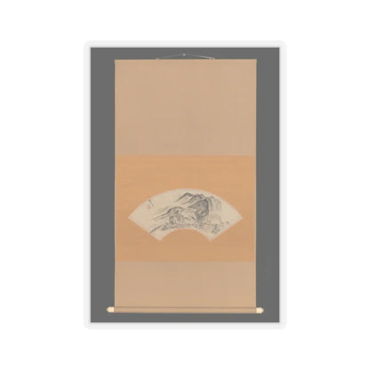 Urakami (Uragami) Gyokudō - Lingering Rain over Half the Village - ca. 1815–20 v2 - STICKER Vinyl Kiss-Cut Decal